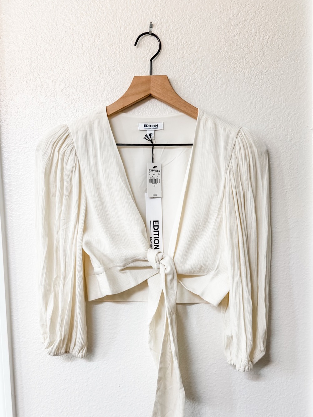 Express | ivory tie top